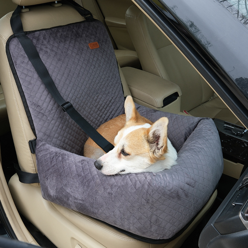 Pet travel carrier elevated dog bed bucket seat dog car seat for medium large dog travel car seat