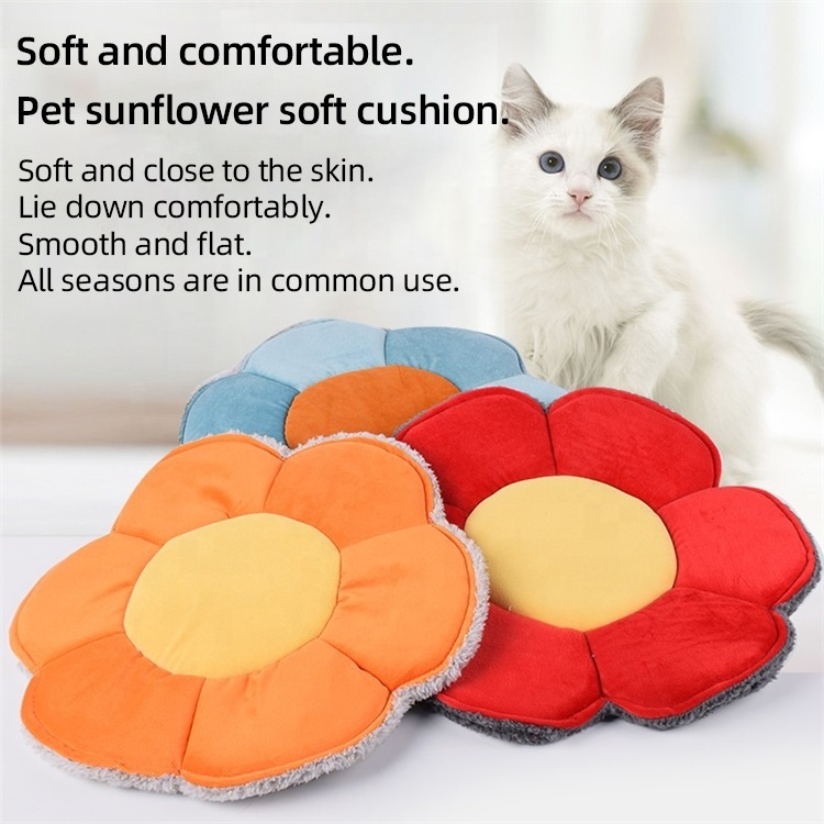 Thickened Pet Mat Cooling Pet Mats & Pads for Pet Soft Sleep Dog Cage Crate Travel Customized Logo Flower Breathable Animal Care