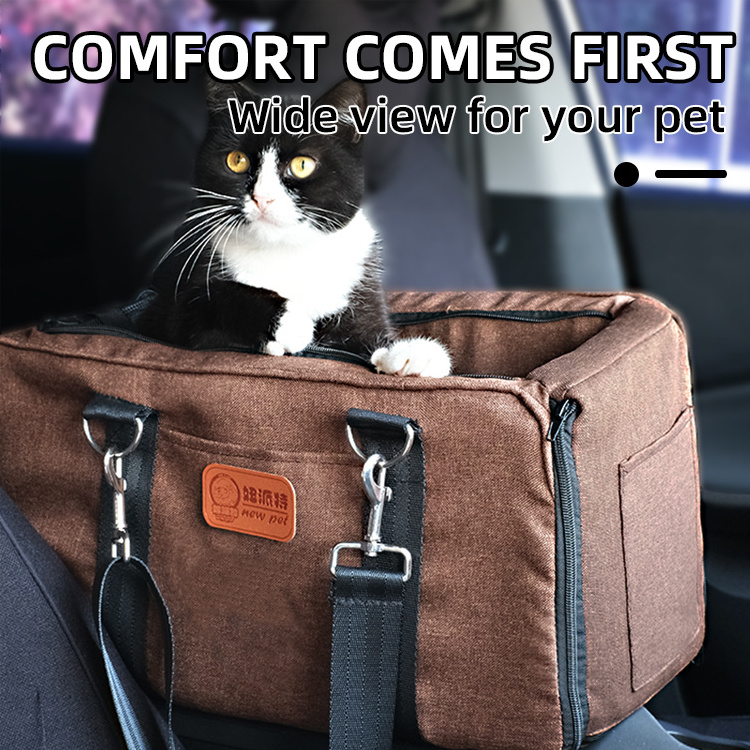 Center console dog car seat for small pets sleeping cat car seat bed safe car seat for dog