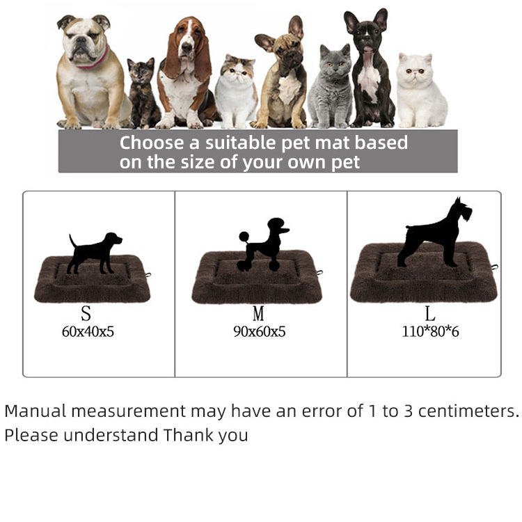 Self Heating Warming Pet Mat Washable Innovative Large Fluffy bed dog Non-Electric Self Warming Pet Pad Dog Beds