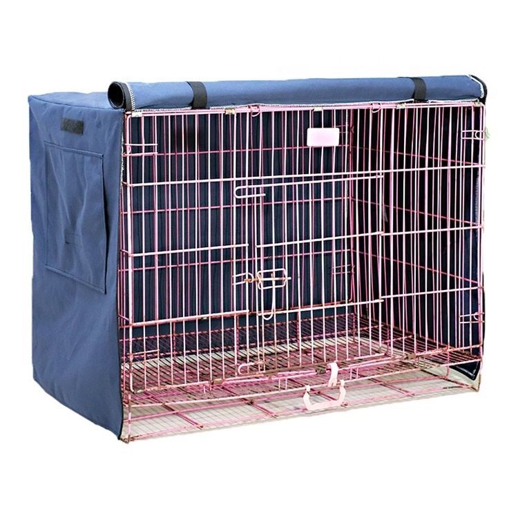 Waterproof Polyester Pet Cages Houses Cover Guard Boxes Dog Crate Cover Universal Dog Metal Outdoor Cooling Solid Cat Furniture