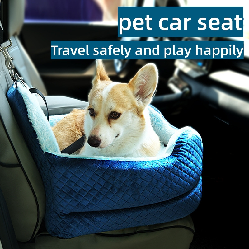 Dog car seat luxury durable pet booster seat travel safety dog bed  portable carrier pet bucket seat