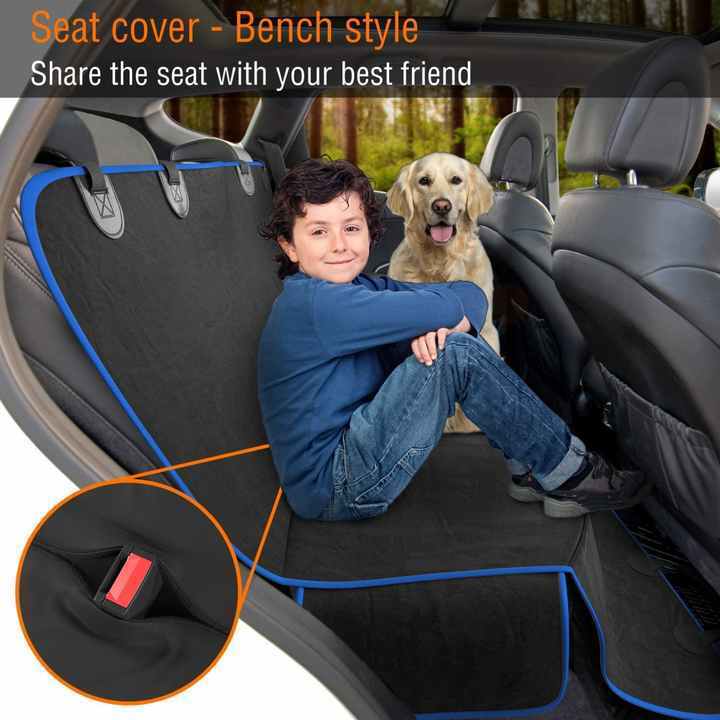 Dog Car Accessories Quality Leather Dog Car Seat Waterproof Hammock Pet Backseat Extender Solid Waterproof Dog Bed Cover New Pet