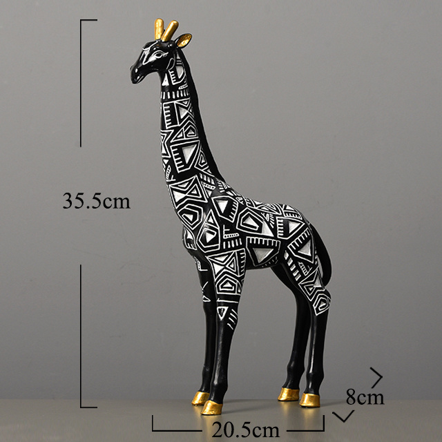 Indian Resin Giraffe Sculpture Figurine India Life Size Giraffe Animal Garden Natural Statue