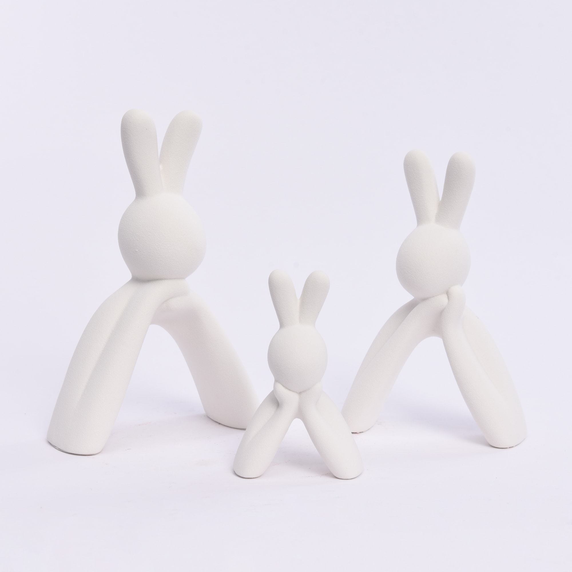 2023 New Funny Living Room Table Nordic Simple Rabbit Ceramic Home Decorations