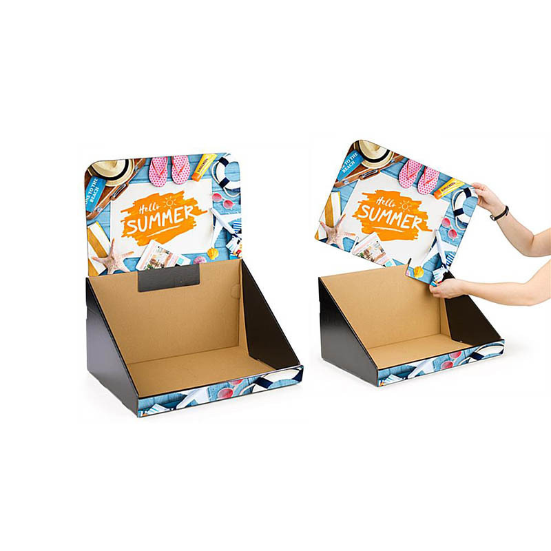 Custom Retail POP Promotion Table Top Display PDQ Tray displays Drink Snacks Cards Gifts Cardboard Counter Displays