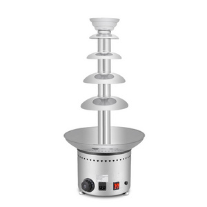 Cheap 5 layers hot sale home use entertainment chocolate fondue fountain and processing machine