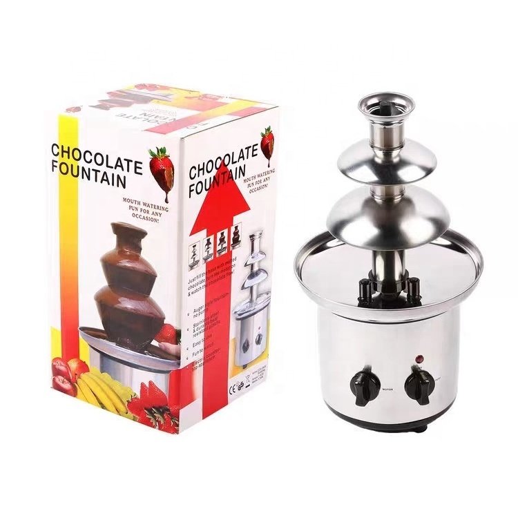 3 Tiers Stainless Steel Chocolate Fountain