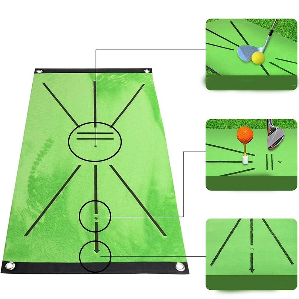 PRIMUS GOLF Premium Golf Hitting Mat 12x24 Residential Practice Mat Detection Batting Trajectory Golf Training Mat