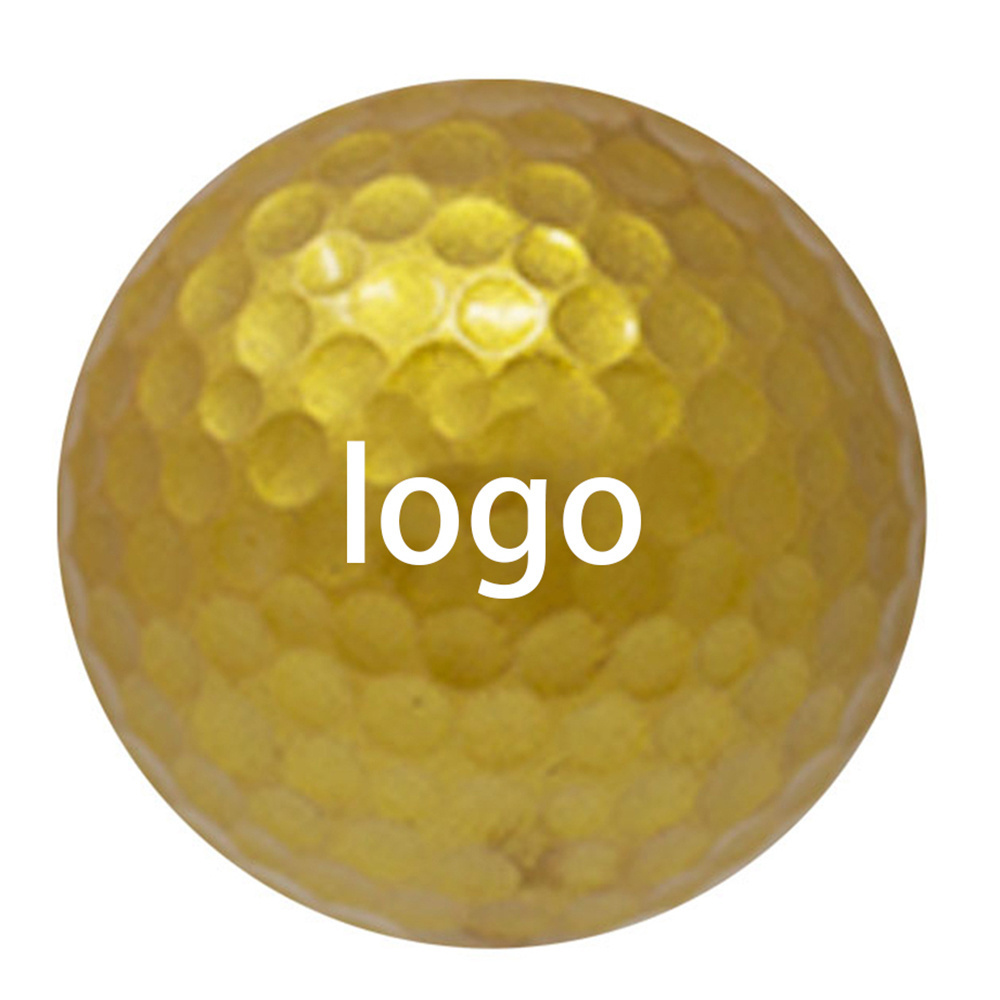 PRIMUS GOLF Wholesale 2 3 4 Pieces Golf Balls Soft Urethane Surlyn with Gold Color Golf Practice Balls