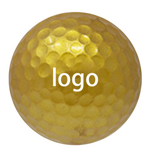 PRIMUS GOLF Wholesale 2 3 4 Pieces Golf Balls Soft Urethane Surlyn with Gold Color Golf Practice Balls