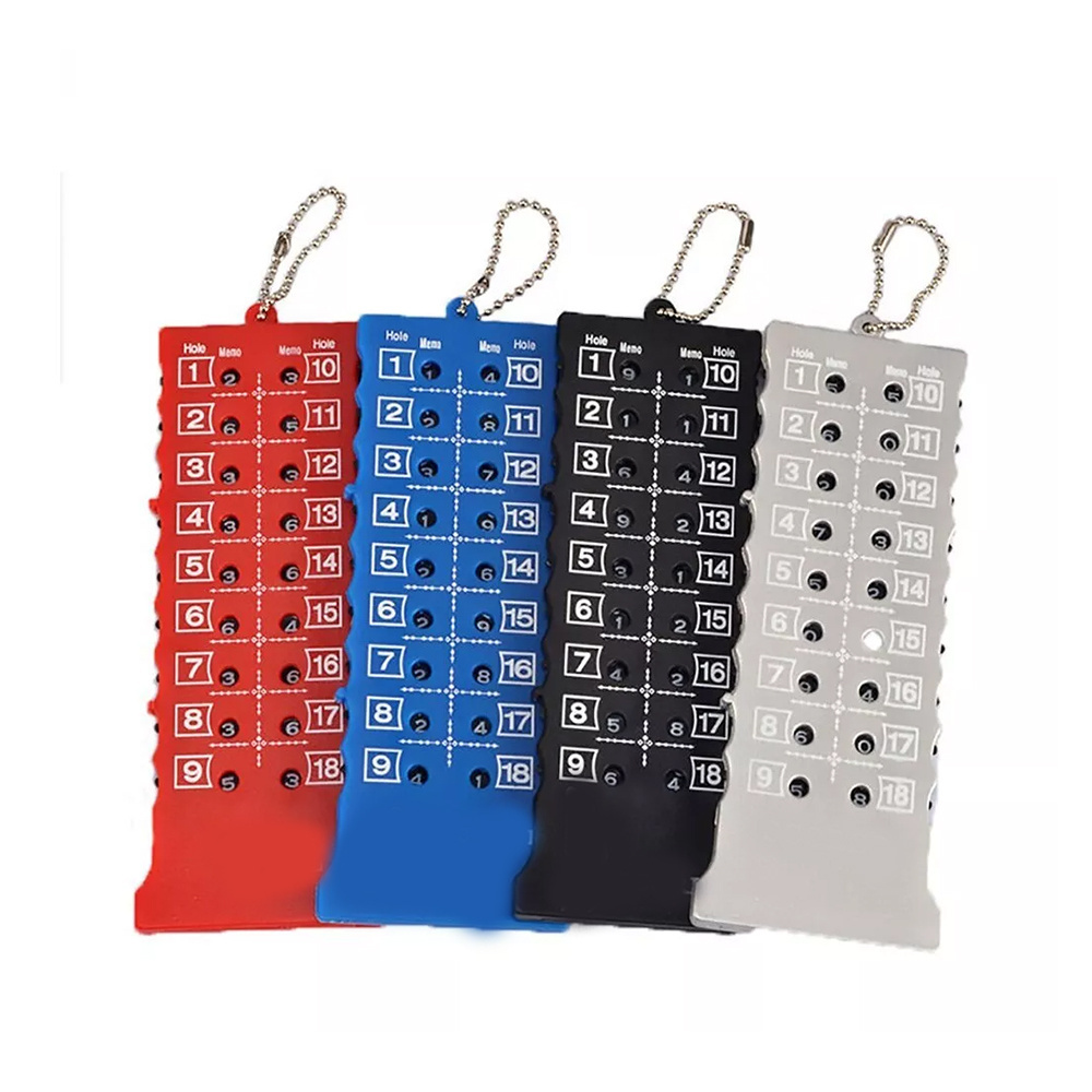 PRIMUS GOLF Professional Sports Golf Strip Score Counter 18 Hole Golf Score Counter With Key Chain Tally Keeper