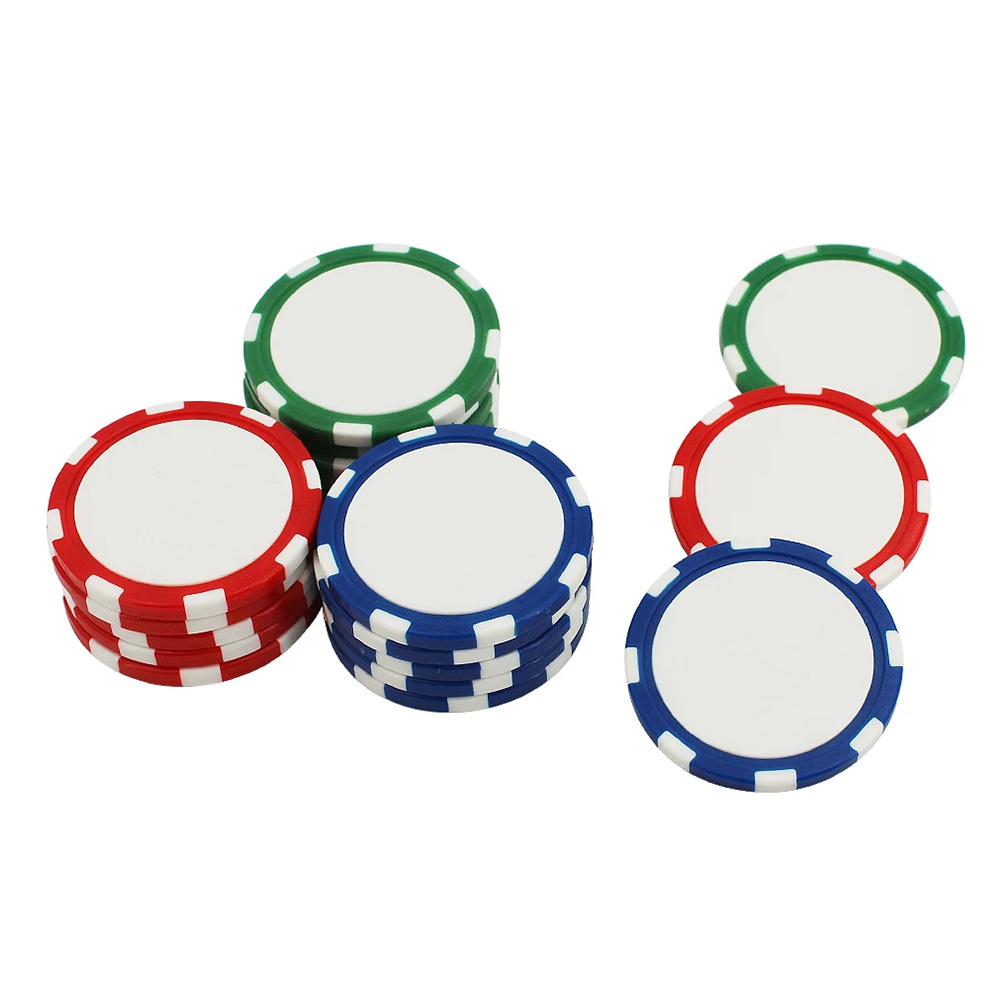 PRIMUS GOLF Hot Sales 40mm11G Eco-friendly Plastic/PVC Golf Accessories Magnet Poker Chip With Removable Golf Ball Markers Blank