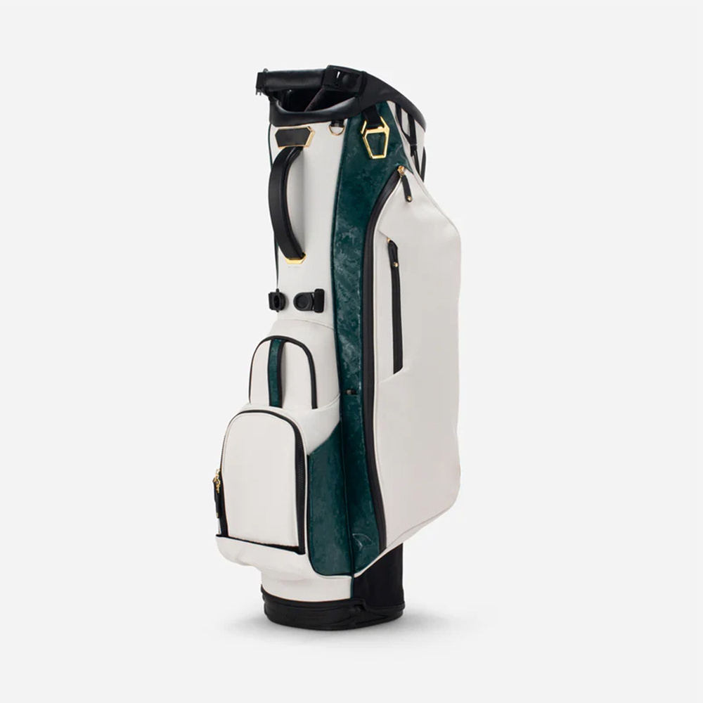 PRIMUS GOLF Plain blank white green custom leather golf bag lightweight waterproof golf stand bag