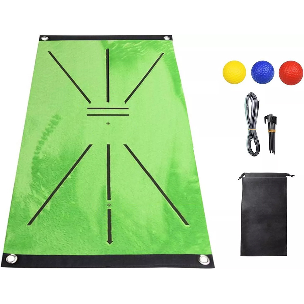 PRIMUS GOLF Premium Golf Hitting Mat 12x24 Residential Practice Mat Detection Batting Trajectory Golf Training Mat