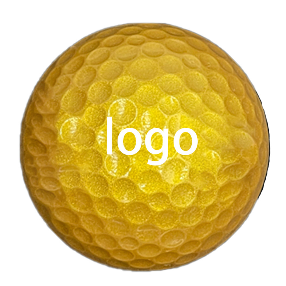 PRIMUS GOLF Wholesale 2 3 4 Pieces Golf Balls Soft Urethane Surlyn with Gold Color Golf Practice Balls