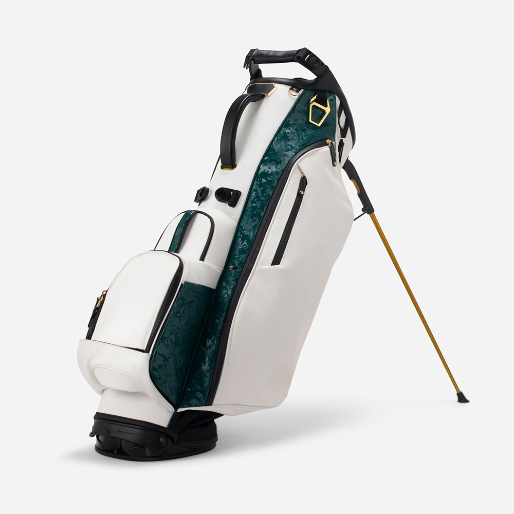 PRIMUS GOLF Plain blank white green custom leather golf bag lightweight waterproof golf stand bag