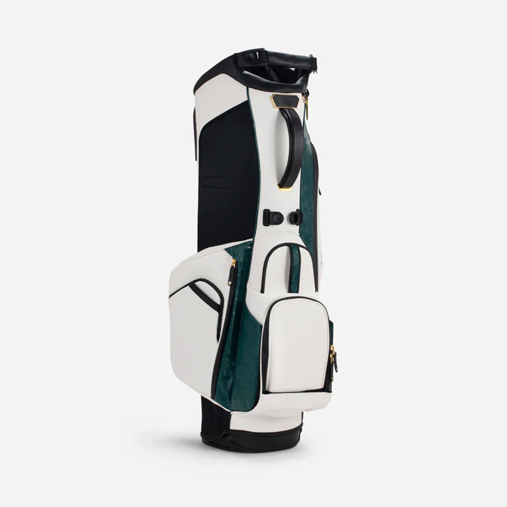 PRIMUS GOLF Plain blank white green custom leather golf bag lightweight waterproof golf stand bag