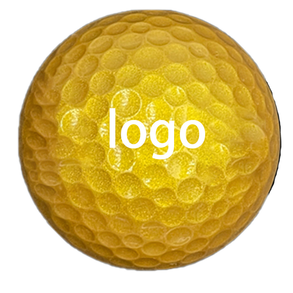 PRIMUS GOLF Wholesale 2 3 4 Pieces Golf Balls Soft Urethane Surlyn with Gold Color Golf Practice Balls