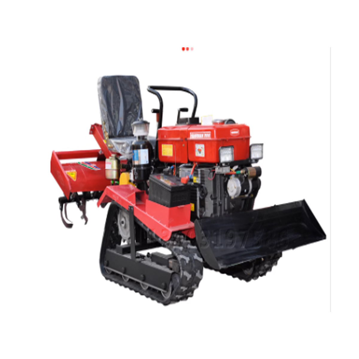 Ride crawler micro-tiller multifunctional agricultural rotary tiller