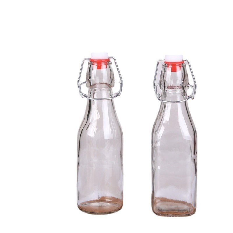 250ml 500ml 750ml Beverage Wine Wholesale Reusable Glass Bottles with Ceramic Swing Top Stopper