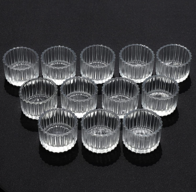 Newray Wholesale Clear Glass Tealight Candle Holders Votive Candle Holder for Wedding Party and Home Decor