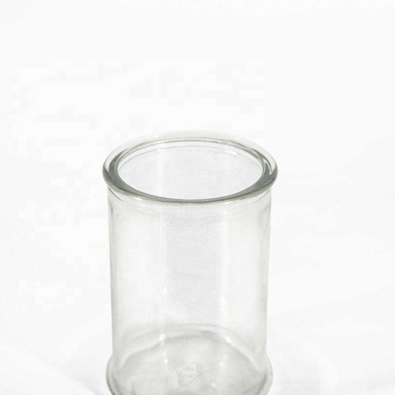 5oz New products glass tumbler jar oxford candle holder with lid