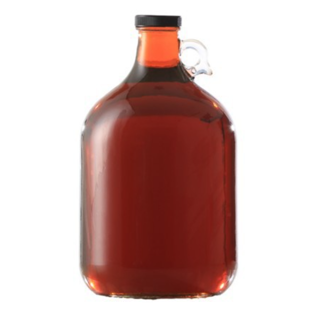 NEWRAY Factory Wholesale 1 litre 2L Amber Glass Growler California Brewing Jug Glass Beer Water Bottle for Home Made Wine Cider