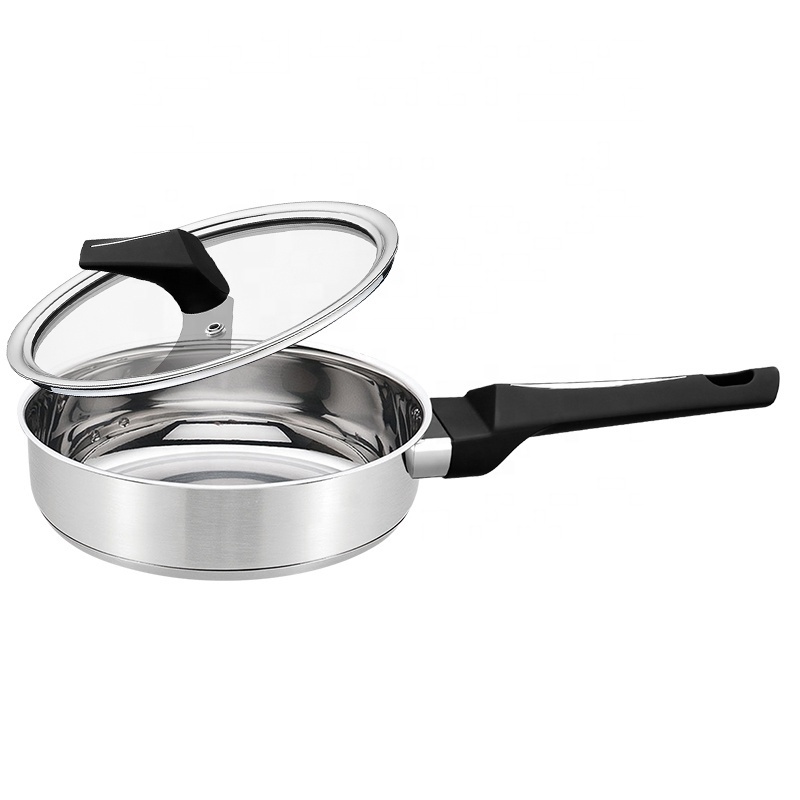 Realwin Straight shape cooking pots and pans stainless steel cookware casserole with bakelite handle