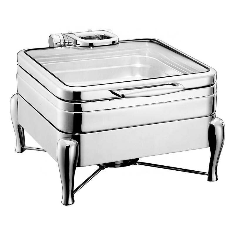 Commercial Used Food Buffet Stainless Steel Chafing Dishes With Fuel Holders Professional Food Warmer Buffet Set