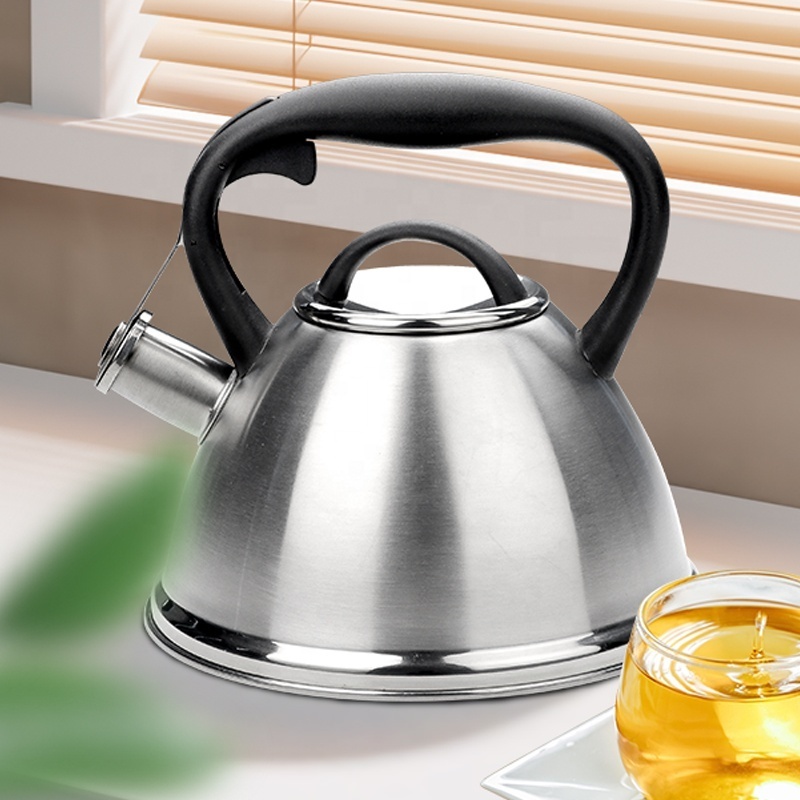 3.0L Induction Cooker Stainless Steel Whistling Tea Kettle Coffee Teapot With Nylon Handle for Gas Stoves