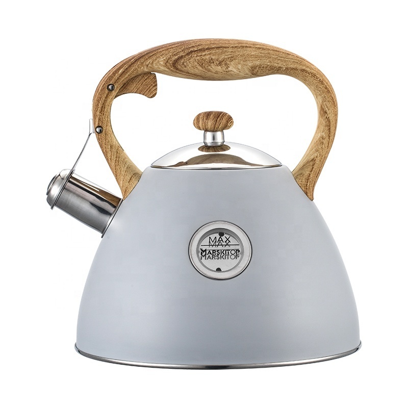 Realwin wholesale induction tea water kettle stove top stainless steel teapot whistling kettle