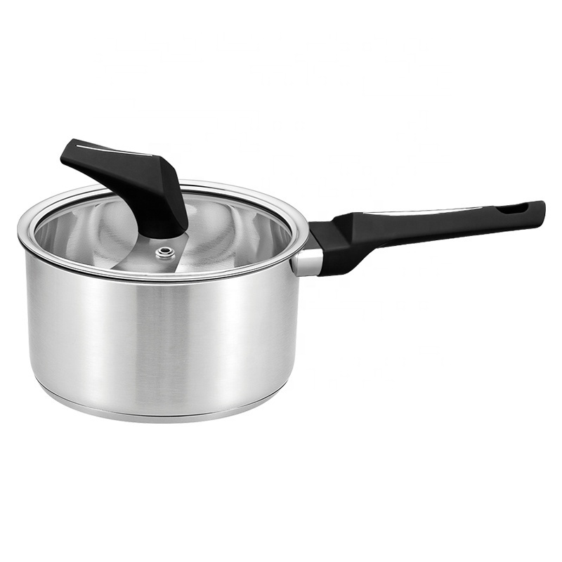 Realwin Straight shape cooking pots and pans stainless steel cookware casserole with bakelite handle