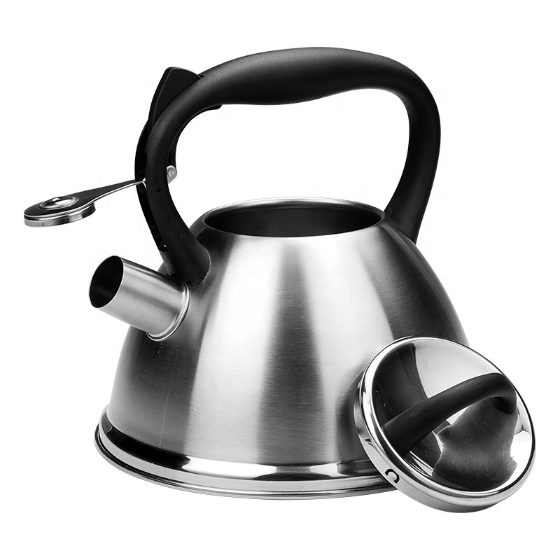 3.0L Induction Cooker Stainless Steel Whistling Tea Kettle Coffee Teapot With Nylon Handle for Gas Stoves