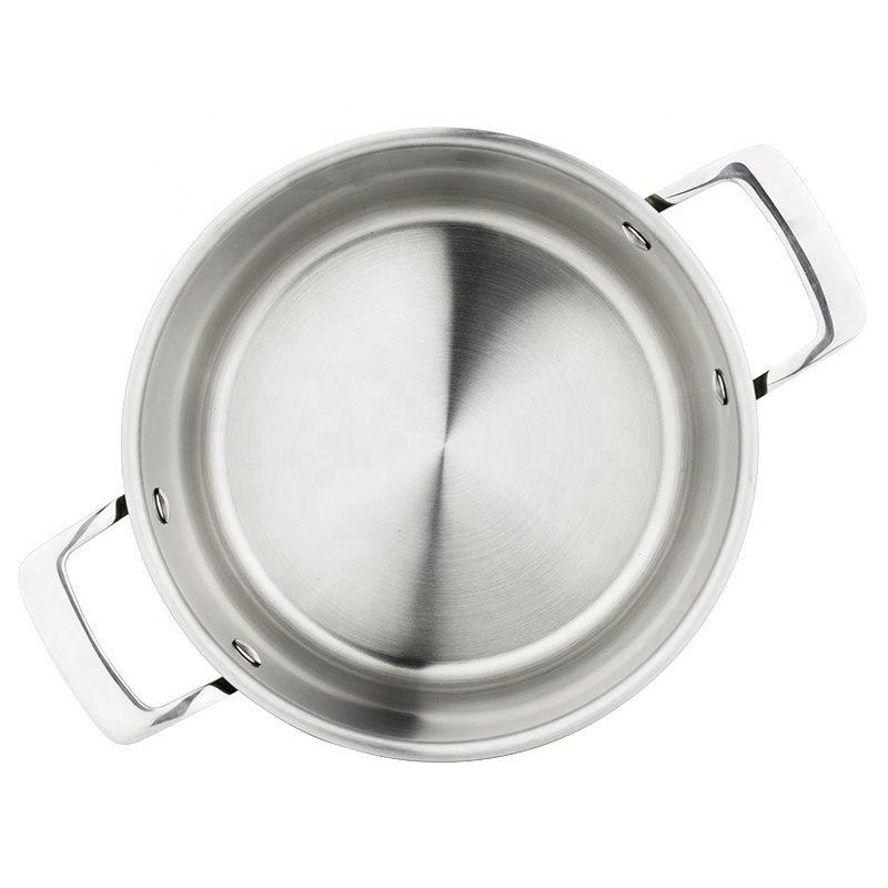 Eco-friendly High Quality Kitchen Ware Elegant Material 316 Triply Stainless Steel Cookware Sets