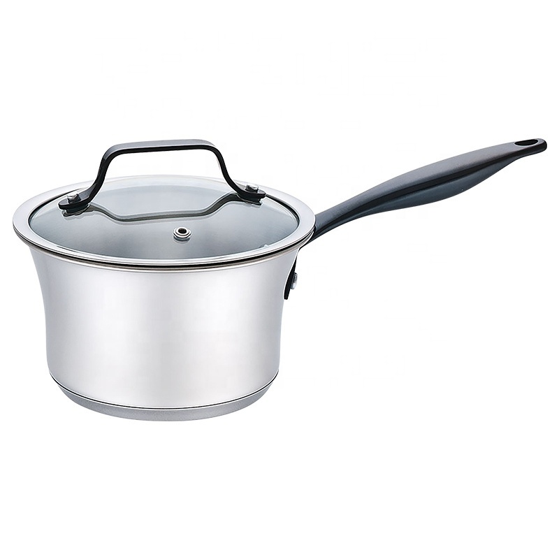 Wholesale Kitchen 9 Pieces Special Tulip Shape Stainless Steel Cooking Pot Cookware Set With PVD Coating Handle And Knob