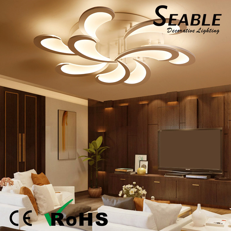 OKELI New Design Indoor Dining Room Living Room Acrylic Modern Led Ceiling Lamp