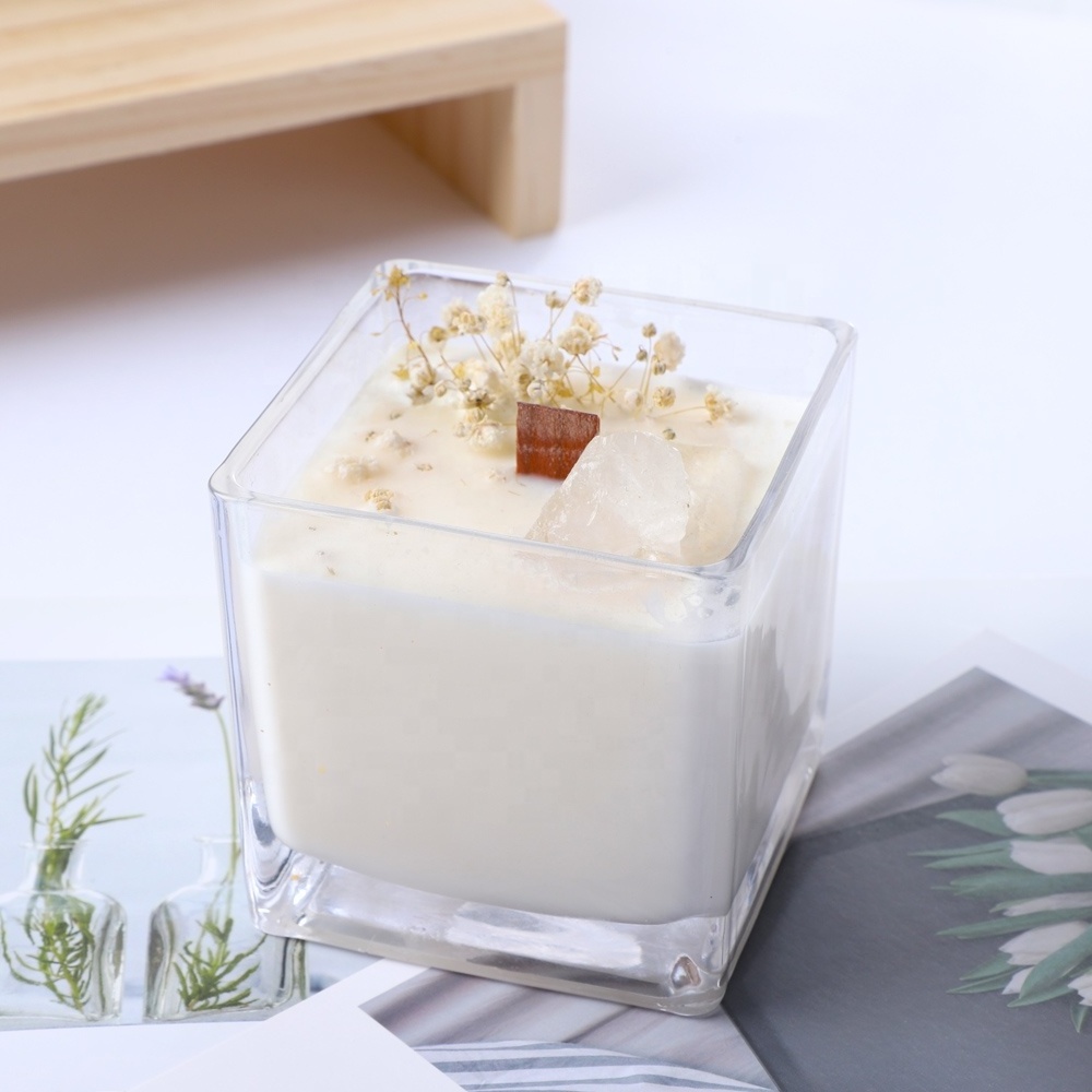 wholesale private label mini flower home fragrance wedding aromatherapy bulk order decorative beeswax coconut soy wax candle