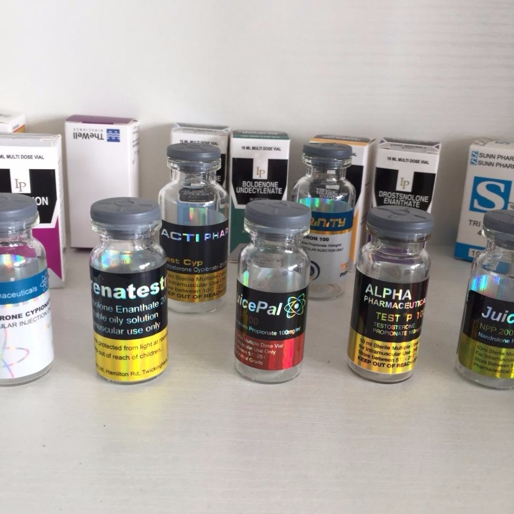 Hologram Effect Pharmaceutical Steroid Bottle Labels For 10ml Injectable Vials