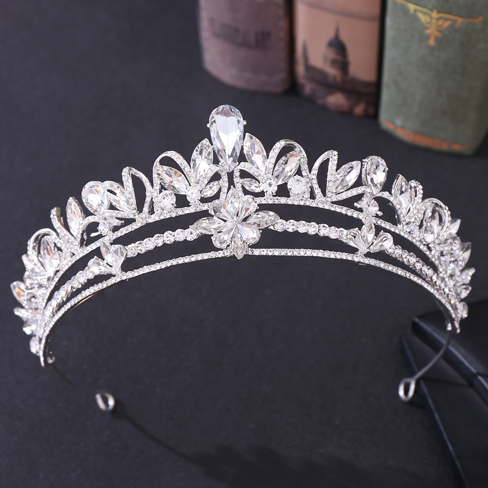 LUOXIN Wholesale Custom Colored Women Cheap Weddings Happy Birthday Crowns Tiara