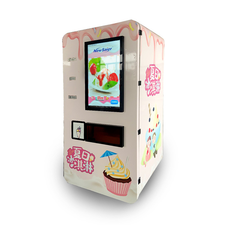 fully automatic soft ice cream maker vending machine for sale