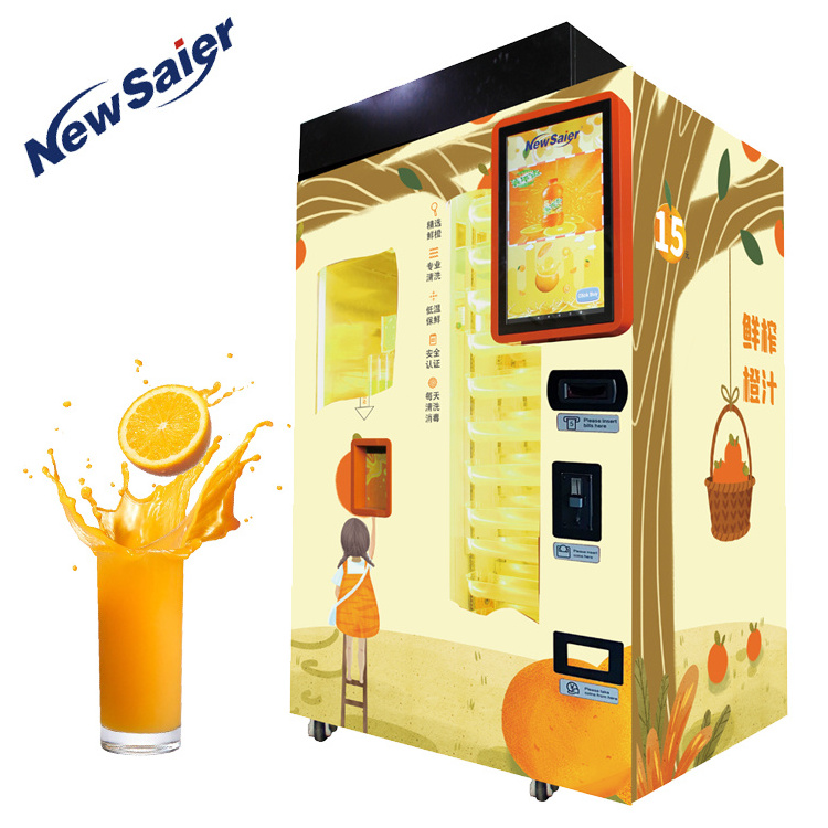 Hot Sell Wifi Automatic Fresh Commercial Using Orange Juice Vending Machine