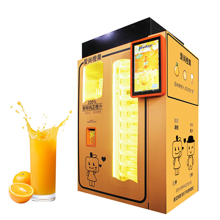 fresh squeezed orange juice fruit vending machine