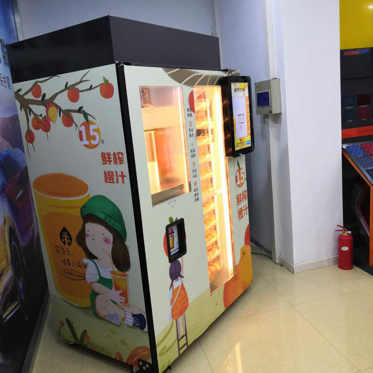 Automatic self-service fresh Orange Juice Making Smart Vending Machine