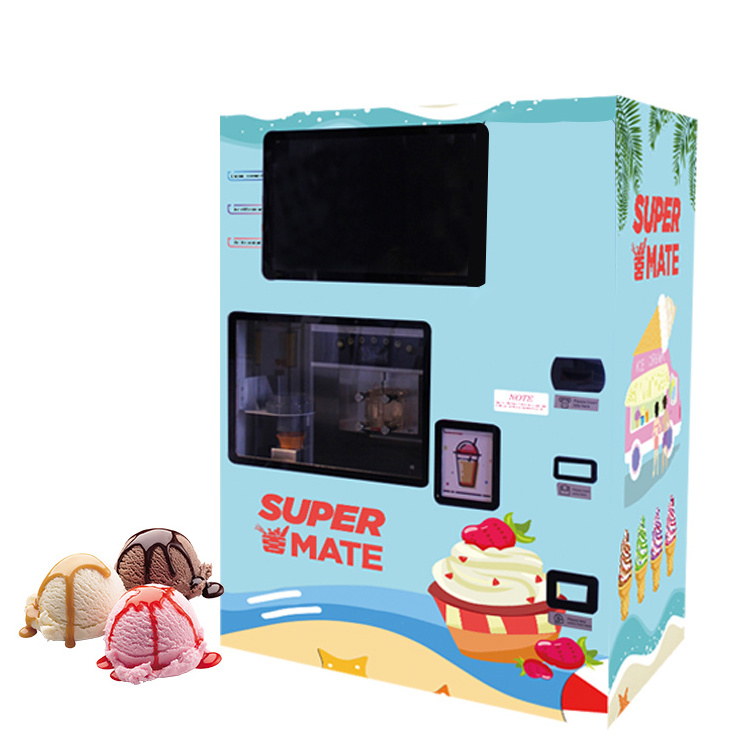 NEW Robot self-service Automatic Ice Cream Vending Machine