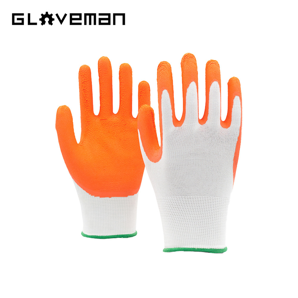 GLOVEMAN kids women fruit printing rigger industrial construction gardening safety work nitrile latex coated garden gloves