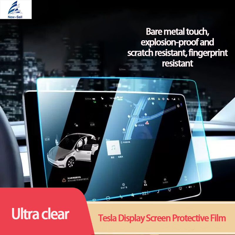 Tesla Model Protective Film Transparent Automotive Instrument Panel Touch Screen Tempered Glass Car Screen Screen Protector 2.5d