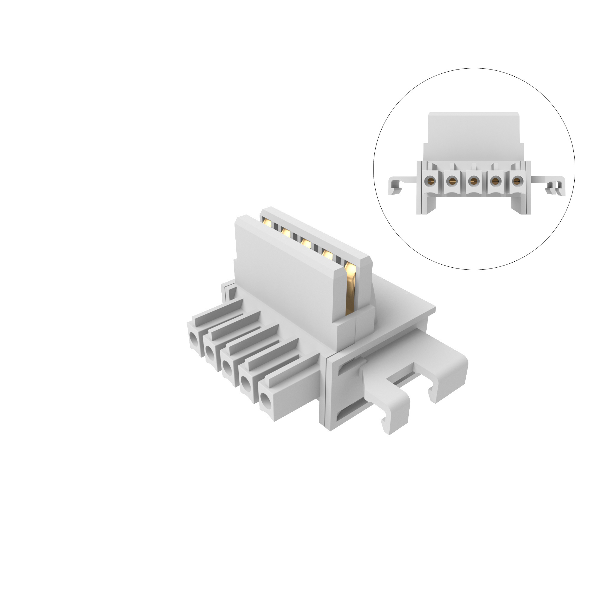 Sanhe SH322 Terminal Blocks 5 POS 3.81MM DIN RAIL Connector in Sizes SH322-12.5 SH322-17.5 SH322-22.5 TBUS