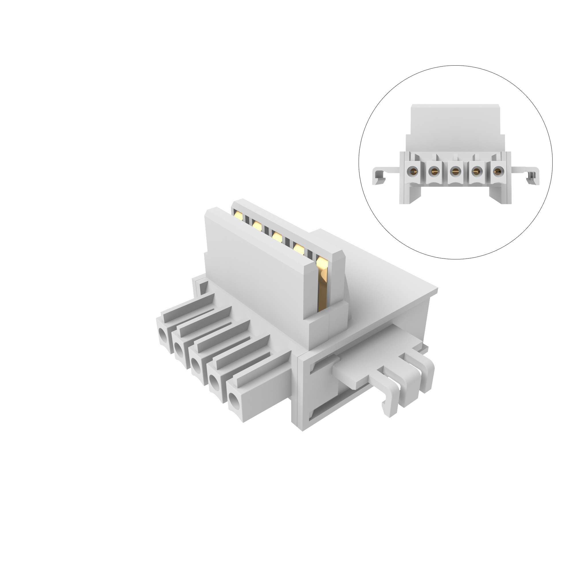 Sanhe SH322 Terminal Blocks 5 POS 3.81MM DIN RAIL Connector in Sizes SH322-12.5 SH322-17.5 SH322-22.5 TBUS