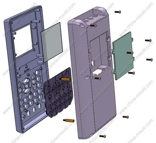 ABS Plastic Electronic Hand-Held Control Box IP54 Protection Level with Battery and Keypad